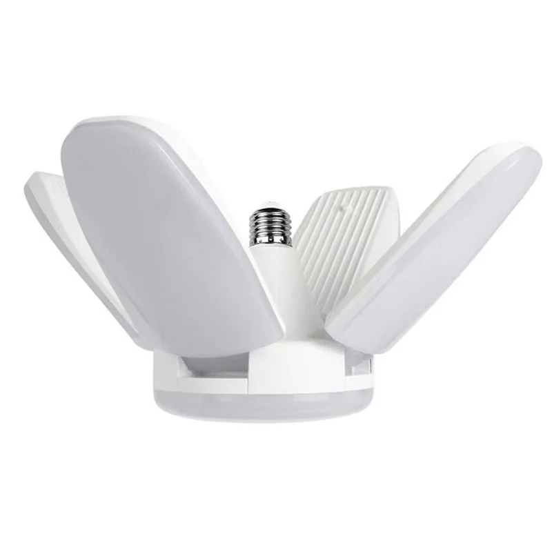 Leaf Light Bulb E27 Energy Saving Super Bright 45W 60W Folding Three-page Five-leaf 4-leaf Garage Light Led Three-leaf Light