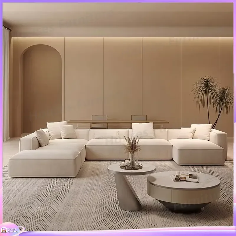 Modern L Shaped Velvet Fabric Sofa Modular Sectional Couch Corner Lounge Furniture for Living Room Home Decor Large Seating