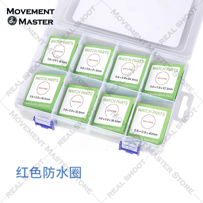 Assista Tampa Frontal e Tampa Traseira De Vidro, Anel Impermeável, Branco, Vermelho, Plástico, Conjunto De Teflon, Acessórios