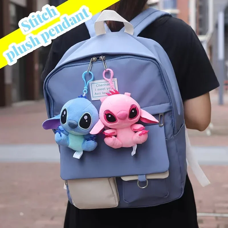 Porte-clés en peluche ange et point 12cm, personnage pour sac à dos, décoration de voiture, cadeau