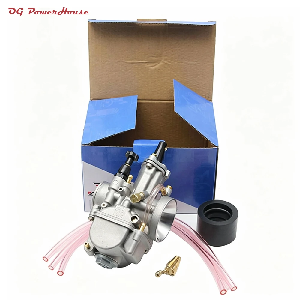 Motorcycle Carburetor PWK21 Carburetor For ATV Quad Go Kart Dirt Bike KR150 NSR125 KTM250 CR250R PWK24 26 28 30 32 34mm Carb 2T