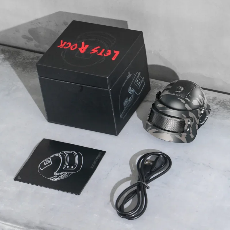 98K Level 3 Helmet Bluetooth Speaker High Quality Gaming Mini Camouflage Wireless Sound Box Home 10W Portable Sound System - Image 5