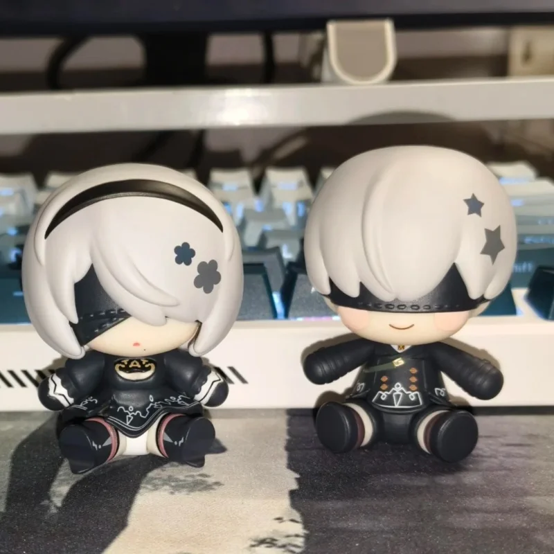 

Nier Automata анимационная игра, периферийные игрушки, магниты на холодильник, 2b и 9s, неартированные фигурки, украшения для комнаты, игрушка-сюрприз, подарок