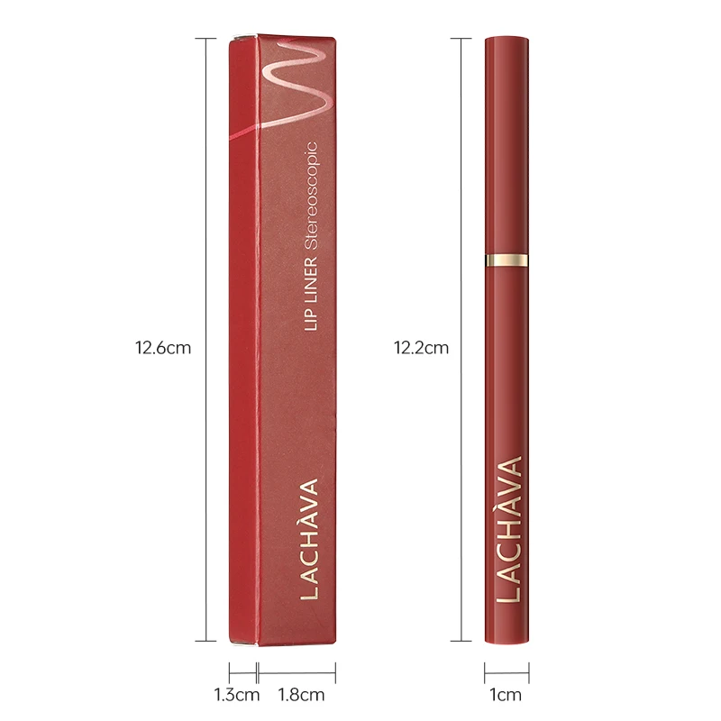 Matte Lip Liner: lápiz labial delicado resistente al agua de larga duración, aplicación suave retráctil, maquillaje natural, la mejor opción de regalo
