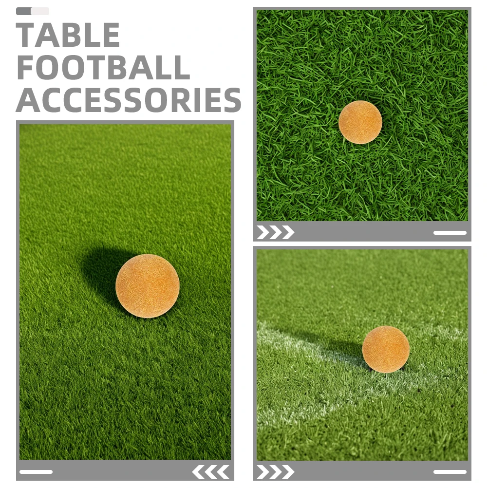 

3pcs Mini Frosted Foosball Table Soccer Balls Replacement Parts Toy Equipment Standard Size Game Accessories Portable Design