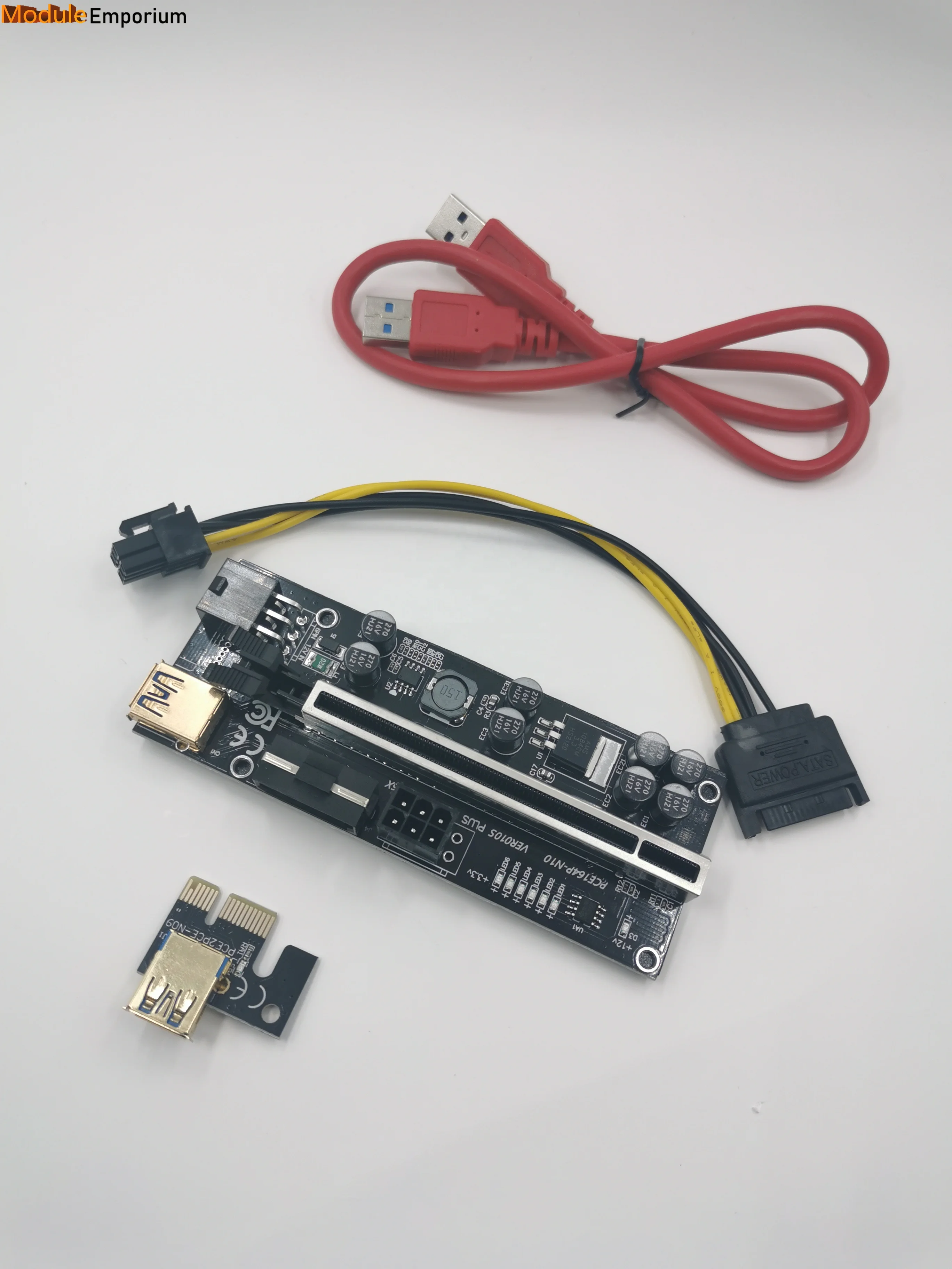 newest version 010s plus black usb 3.0 pci-e ver express 4x 8x riser card plus pcie 1x to 16x