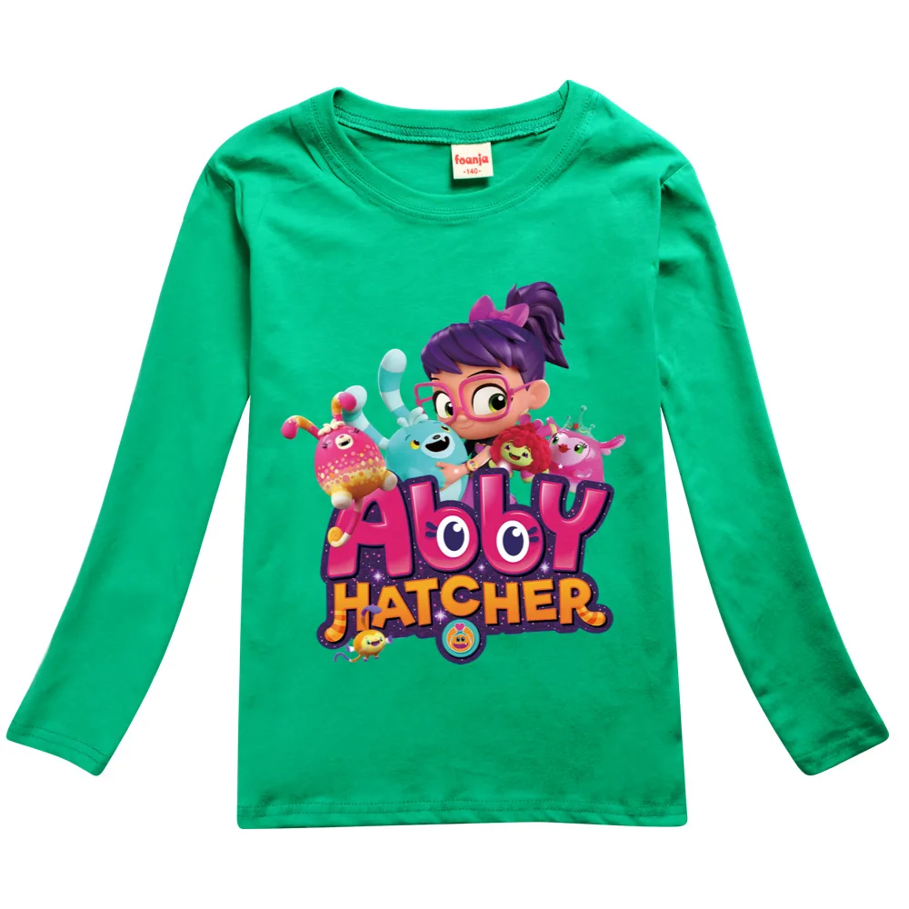 Anime Abby Hatcher T Shirt Kids Spring/Autumn Sweatshirt Baby Girls Casual T-shirt Baby Boys Long Sleeves Top Children Clothing