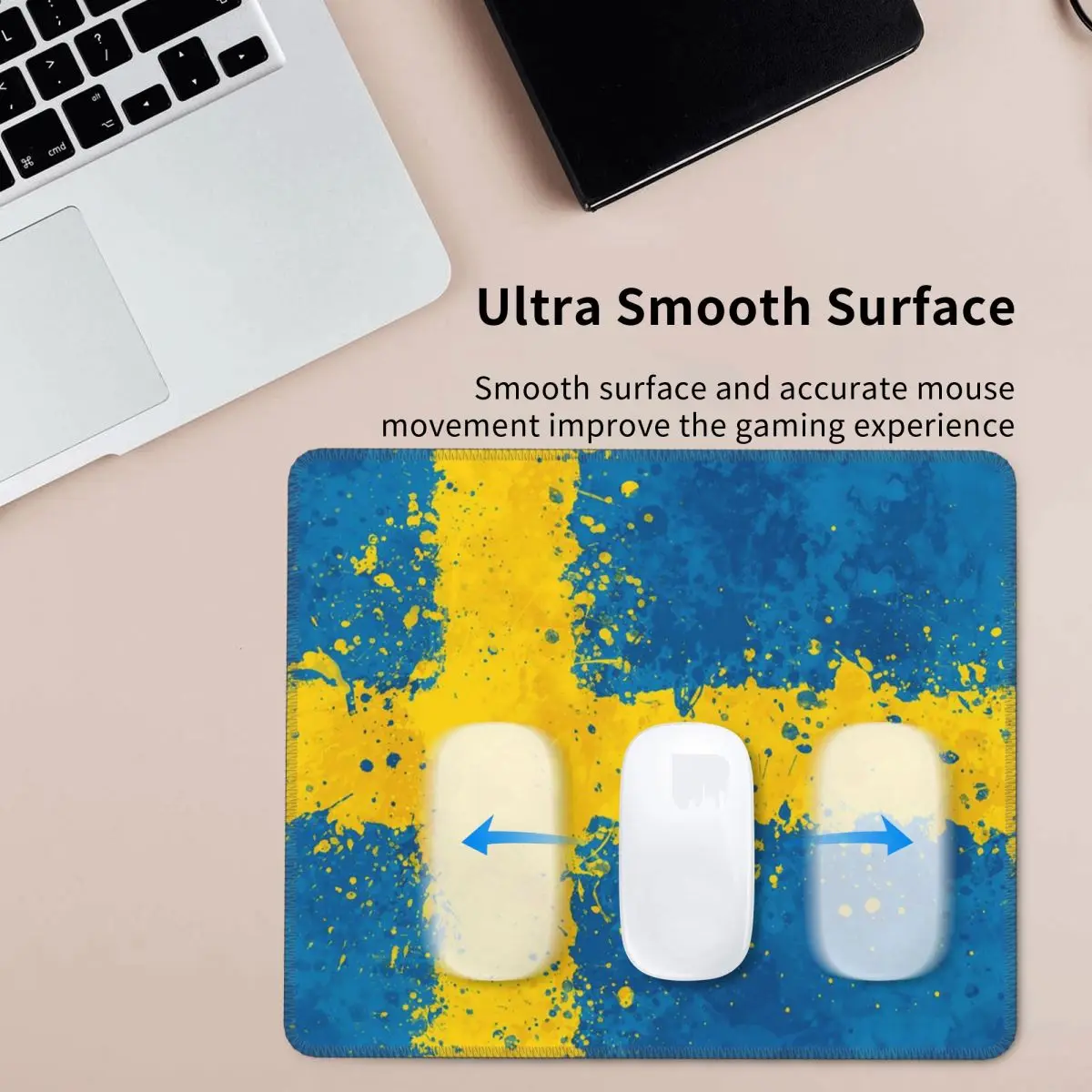 

Swedish Flag Mouse Pad Computer Keyboard Mouse Mat Gamer Laptop Desk Mat Office Table Mats