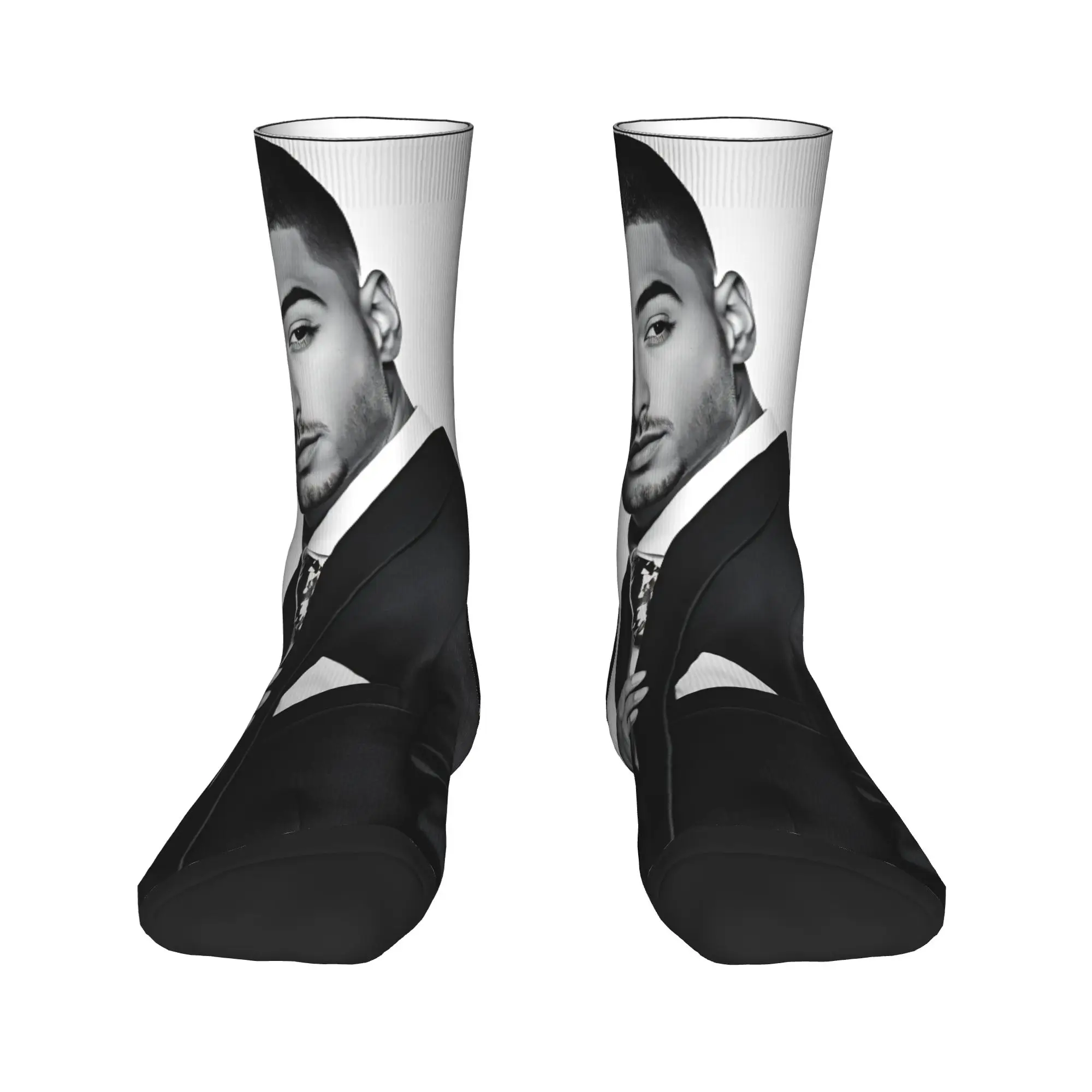 Women Men Socks Maluma Rapper  Stockings Autumn Trendy High Quality Socks Printed Climbing Non-Slip Socks