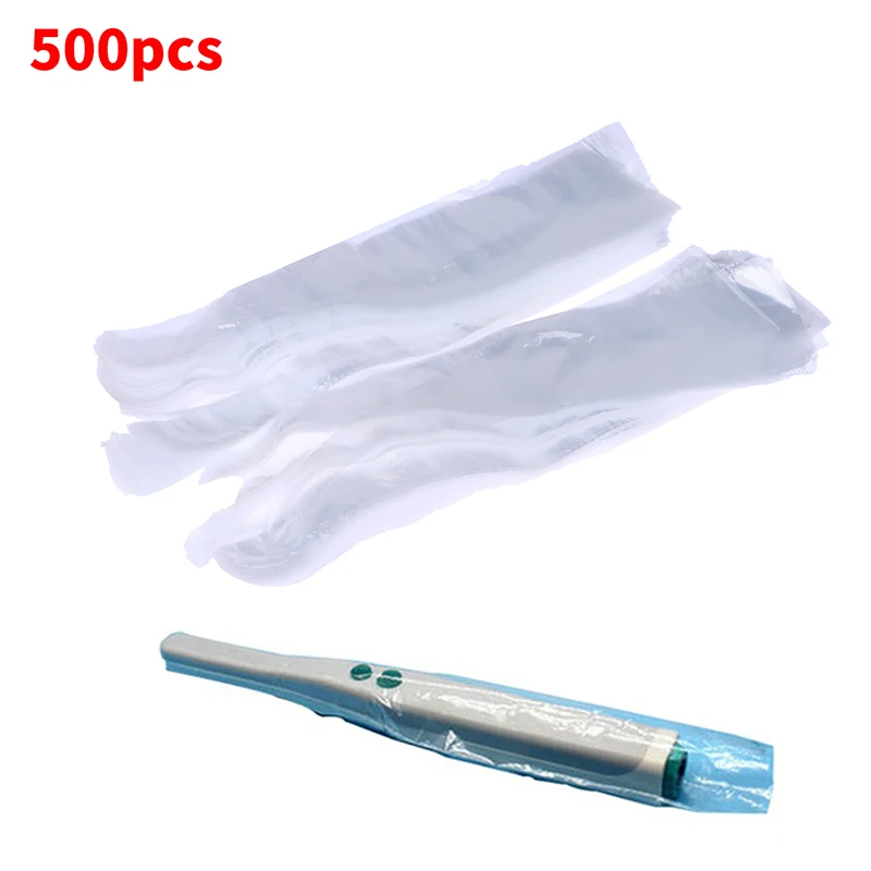 Hot！500 Pcs Disposable Dental Oral Intraoral Camera Sheath/Sleeve/Cover For Dentist Lab endoscope film handle sleeve