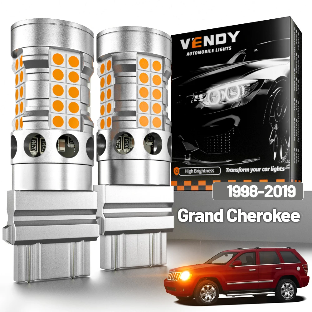 2 Stück LED-Blinkleuchten für Jeep Grand Cherokee 1998-2019 Blinker 2005 2007 2008 2009 2010 2011 2012 Canbus Zubehör