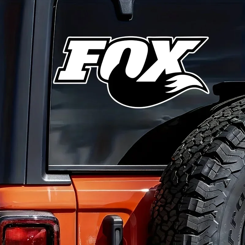 Car fox tail cartoon stickers, door and window/bumper covers, waterproof vinyl, durable, decorative support customization