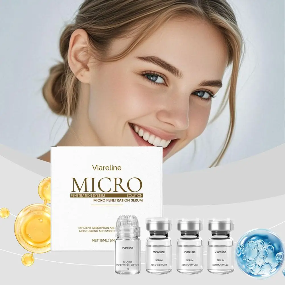 Viarelin  Collagen Microneedle Serum Set Collagen Anti-Wrinkle Essence Set Hydrating Firming Pore-Cleaning Moisturize Skincare