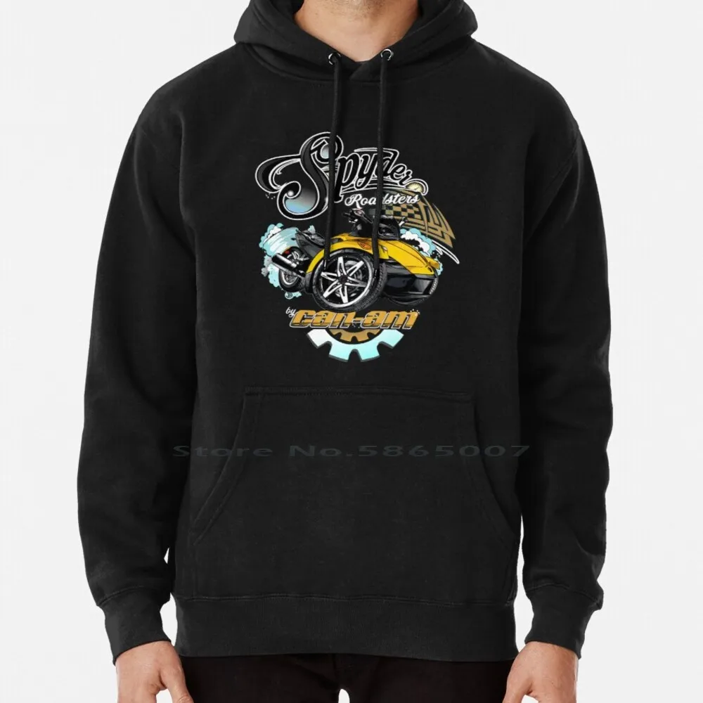 Can-Am Roadsters Retro Logo Hoodie Sweater 6xl Cotton Canam Can Am Roadsters Ryker Trike Tricycle Motorcycle Brp Open Your Road