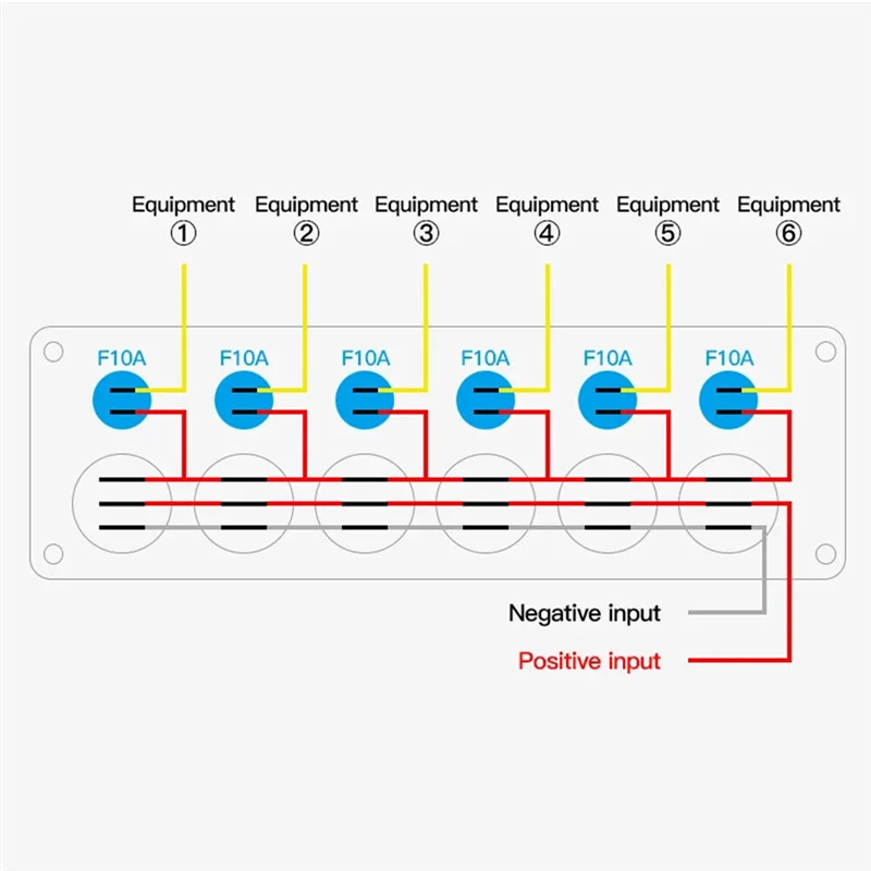 

A26I-12/24V Car Panel Multi Switch Panel Switch Power Control Universal