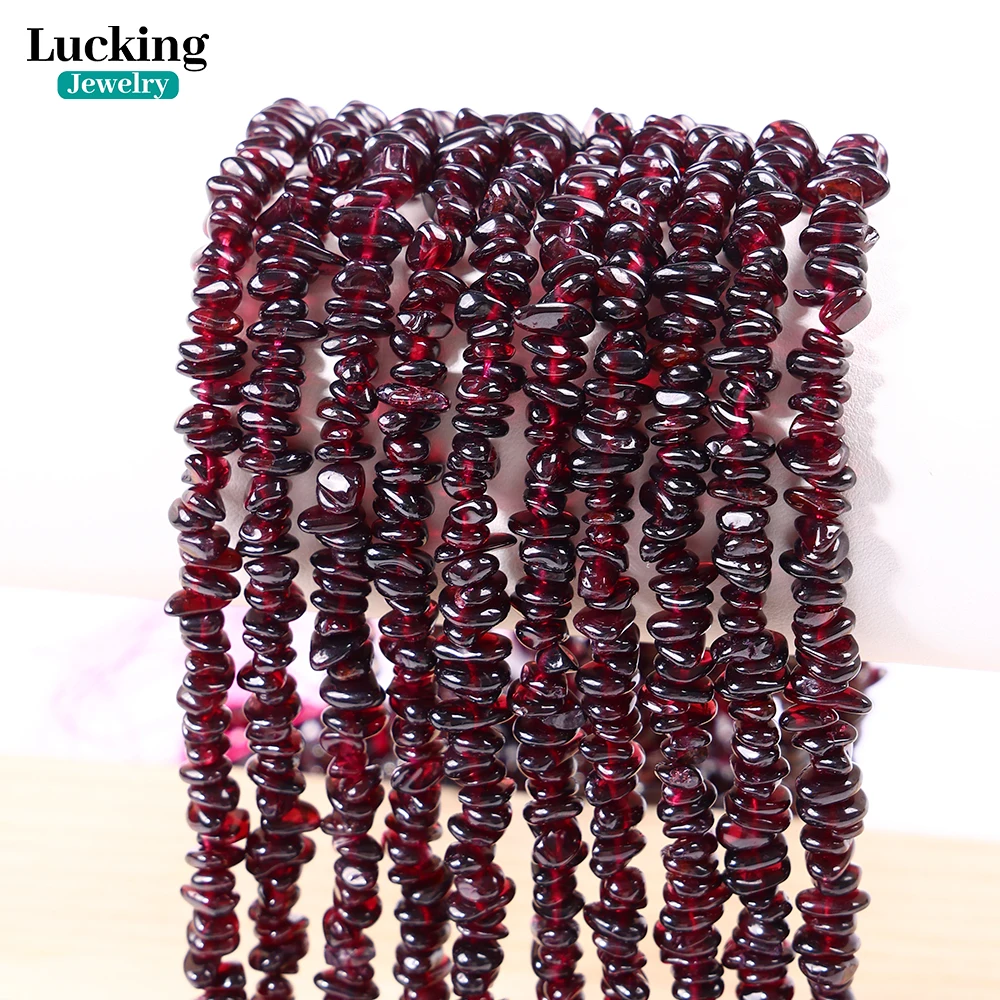 

A+ Natural Red Garnet Free Shape Beads 5-7mm Strand for DIY Jewelry, Healing Crystal Crafts, Boho Decor Supplies
