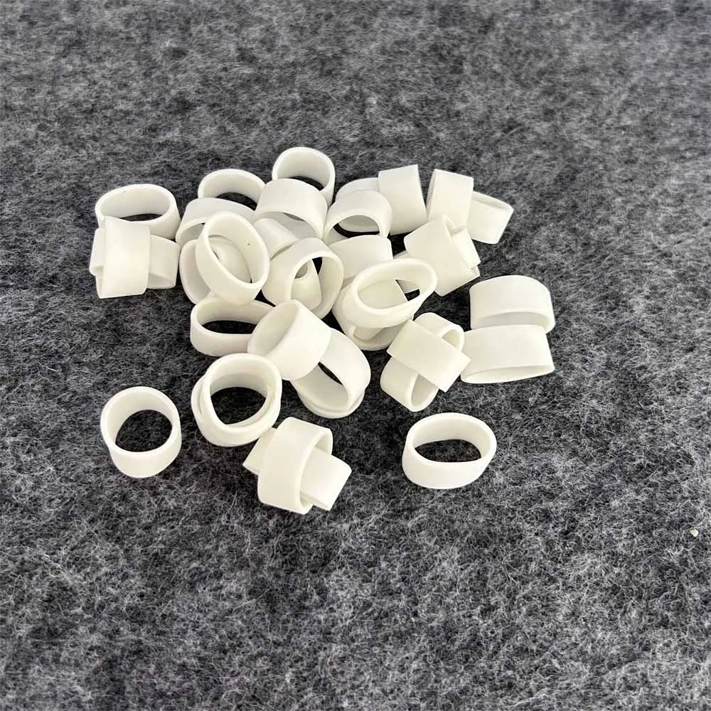 200 Piezas de Mini Bandas Elásticas de Goma Blancas, Bandas de Goma de Alta Elasticidad para Oficina y Hogar