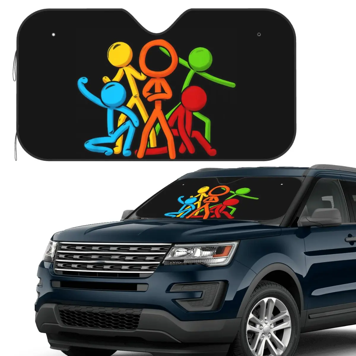 

Alan Animation Becker Sunshade Windscreen Car Front Windshield Window Sun Visor Accessories Covers