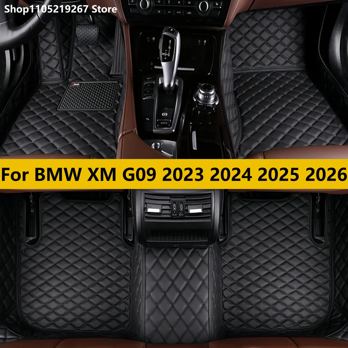 

For BMW XM G09 2023 2024 2025 2026 Car Floor Mats Scratch Resistant Carpets Pad Interior Protection Accessorie