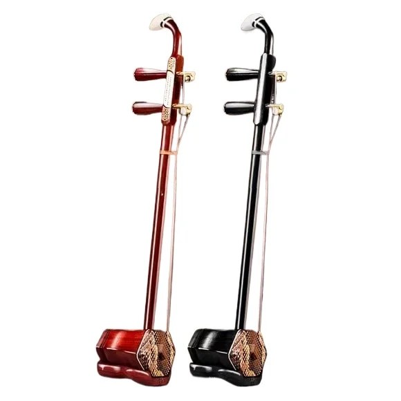 Vente directe d'usine Erhu en acajou et ébène - Instrument de musique de performance professionnelle pour débutant/adulte