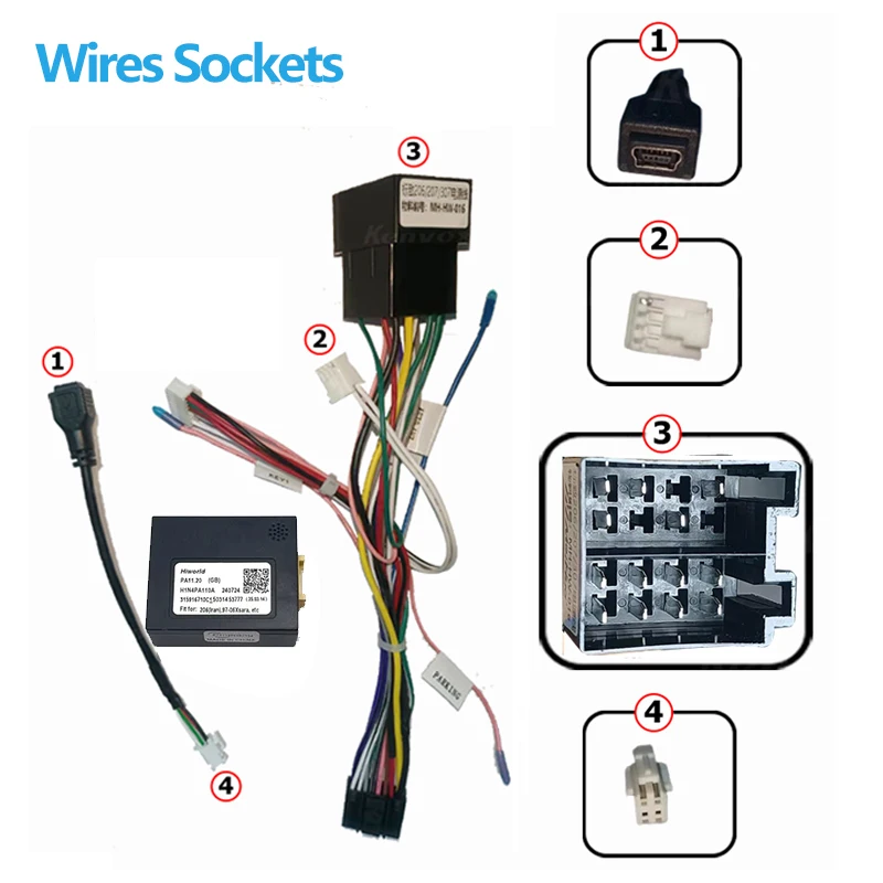 Car radio Canbus Box Decoder For Peugeot 206 207 307 Citroen Xsara Jumpy 16pin Wiring Harness Plug Power Cable ad