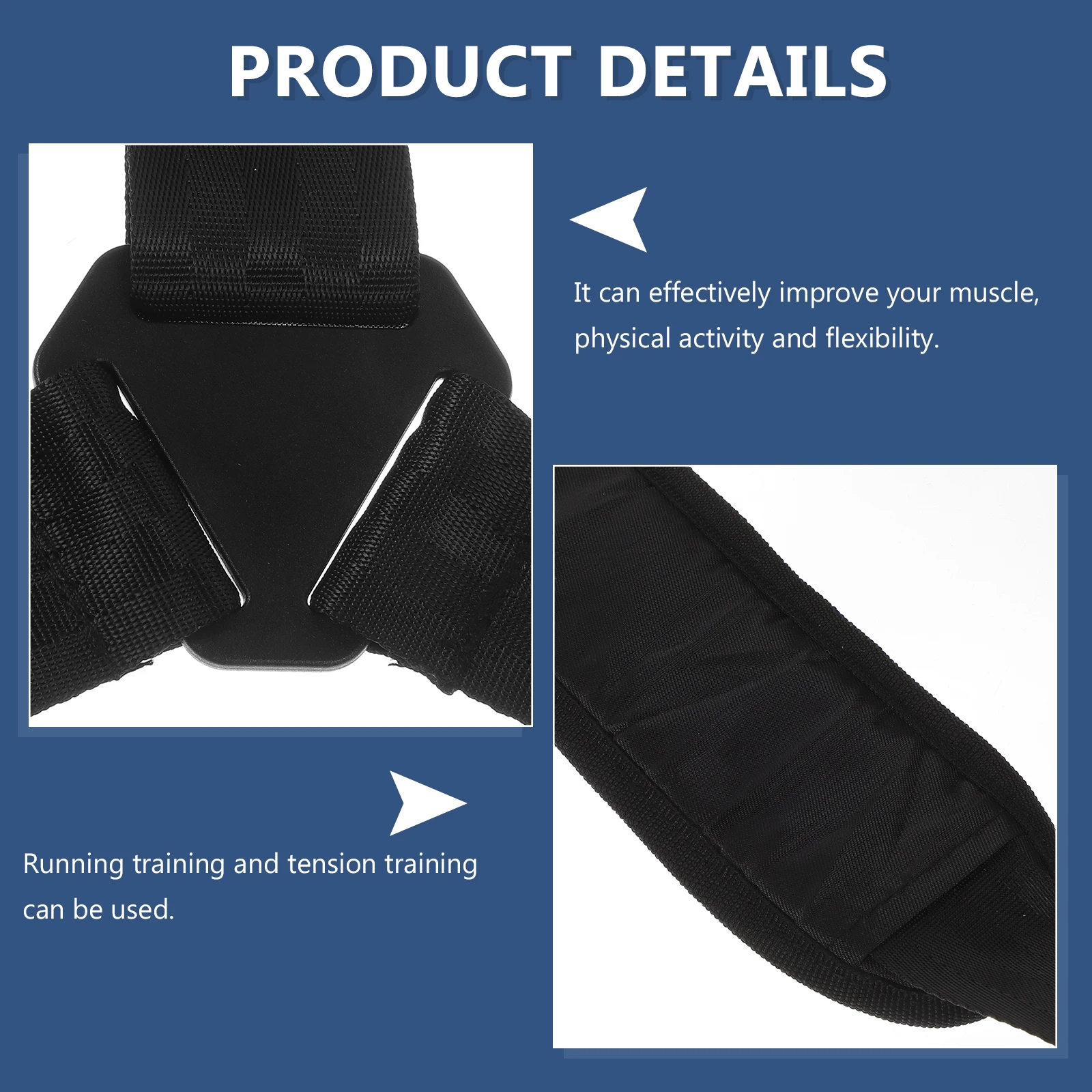 

Running Training Belt Anti-resistance Weight-bearing Sled Pull Exercise Strap Muscle Improvement Flexibility Sports Outdoor
