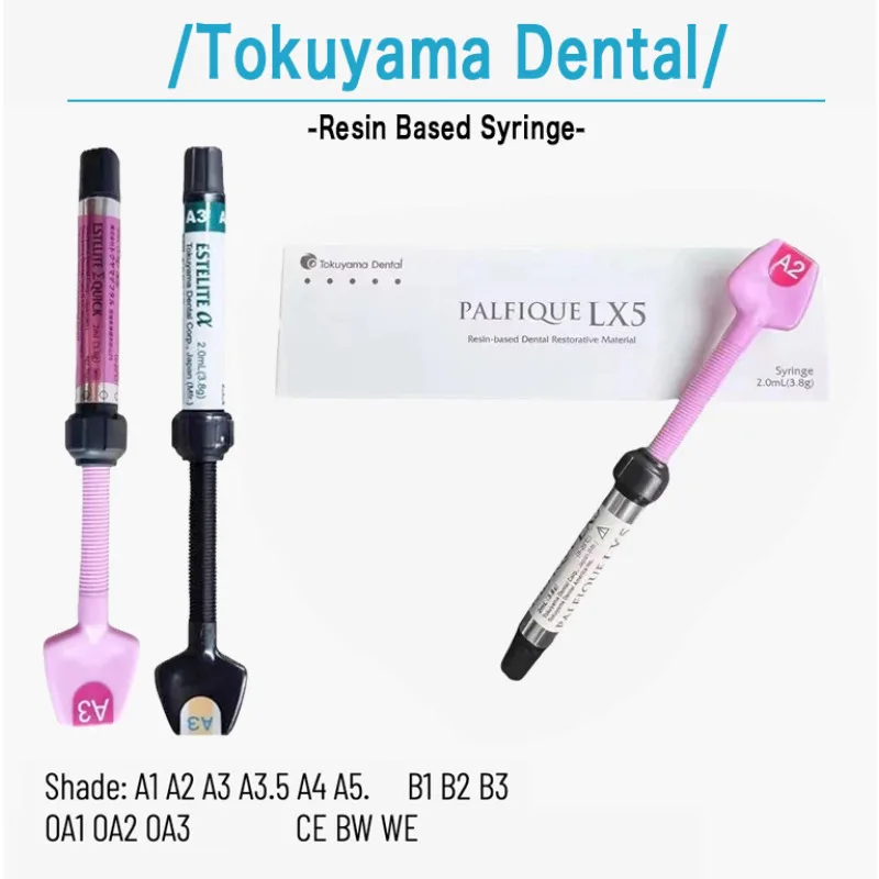 Tokuyama Dental Composite Repair Resin ESTELITE ∑ QUICK Resin Based Syringe Material 2mL (3.8g) Oral Cavity Filling  Instruments