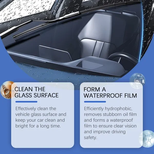 Лист для чистки лобового стекла автомобиля Homonth, защита от дождя, водонепроницаемый и противотуманный лист для чистки лобового стекла