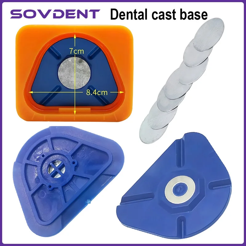Dentistry Lab Magnetic Silicone Plaster Mould Dentist Former Split Base Model Full Arch Depth 12MM 15MM Dental Tools
