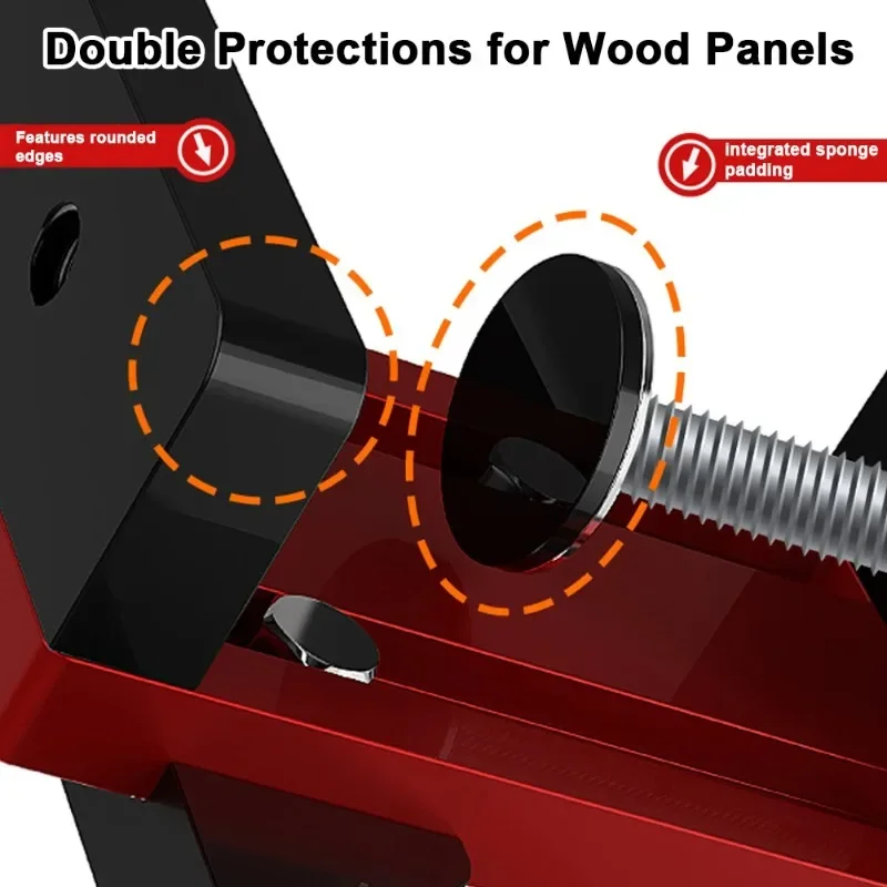 Imagem -04 - Porta Escondida Instalação Clamp Montagem Jig Precisão Carpintaria Framework Braço de Suporte Faça Você Mesmo Mini Ferramenta Clip Armários de Piso