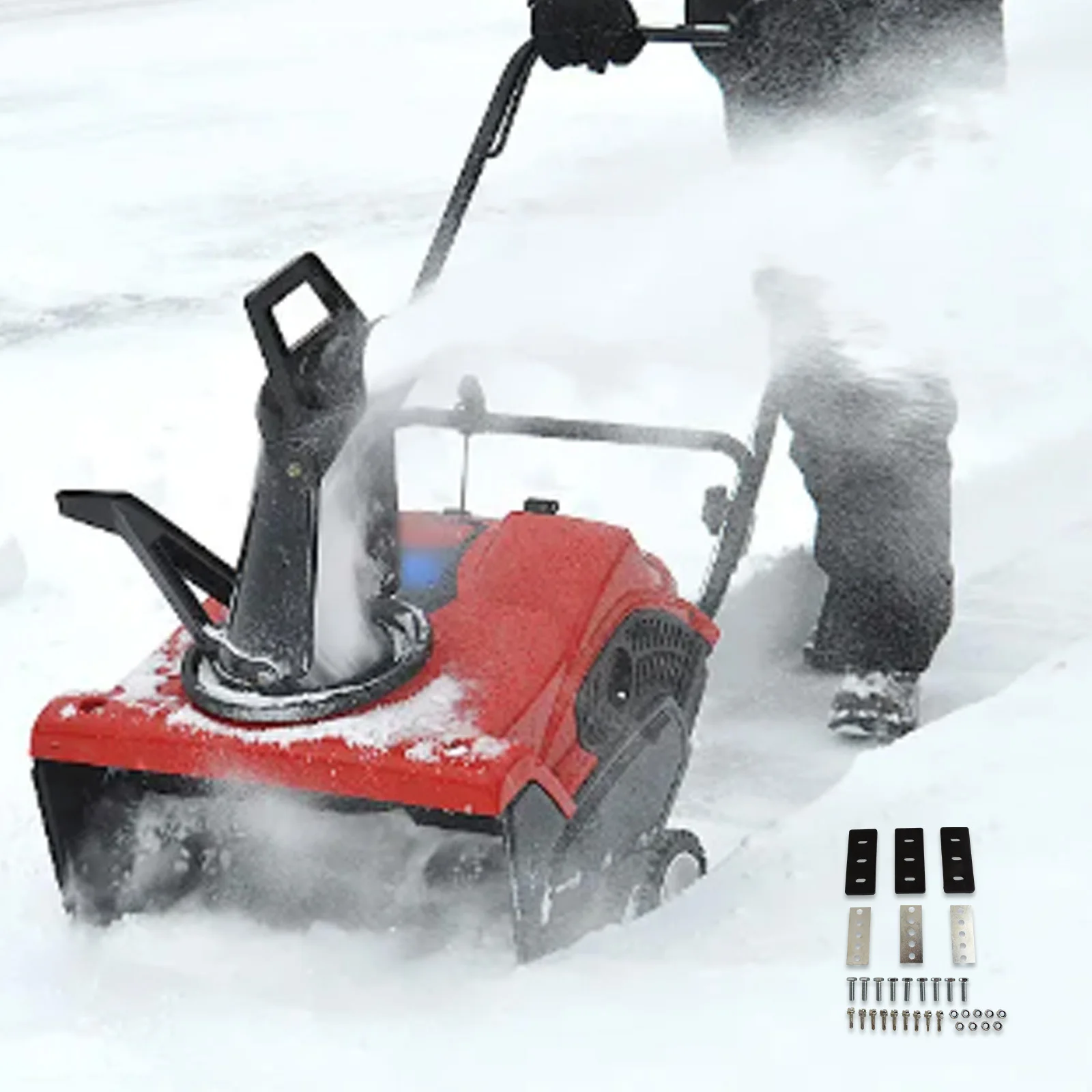 Efficient Snow Blower Blade Accessory SBR Rubber Material Self-Tapping Screws Tensile Strength 725 PSI Snow Blower Accessories