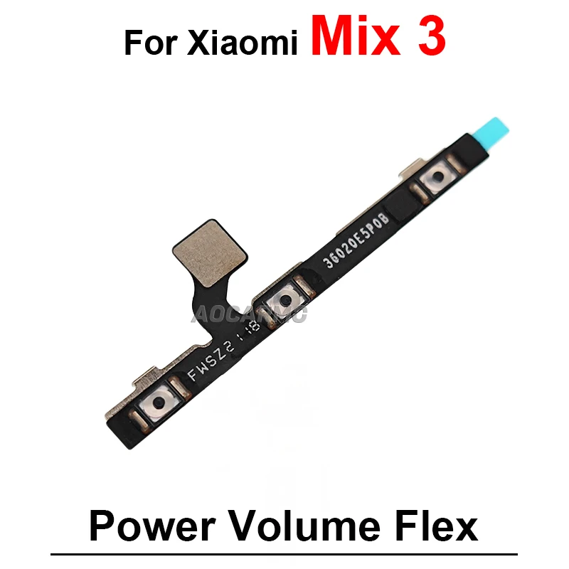 For Xiaomi Mix 3 AI Flex Power On Off Volume Buttons Flex Cable Replacement Part