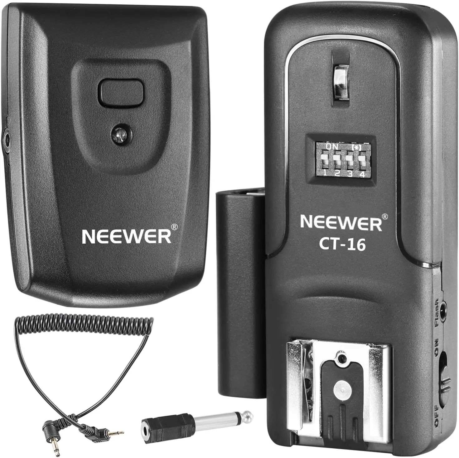 

Neewer 16 Channels Wireless Radio Flash Speedlite Studio Trigger Set Fit for Canon Nikon Pentax Olympus Panasonic DSLR Cameras