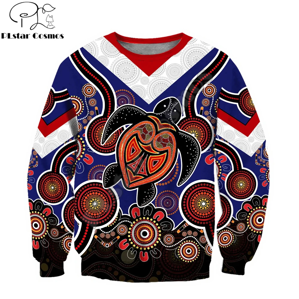 Aboriginal Polynesian Turtle Lizard 3D All Over Printed Mens zip hoodies Autumn Unisex pullover Casual Jacket Tracksuits TDD25