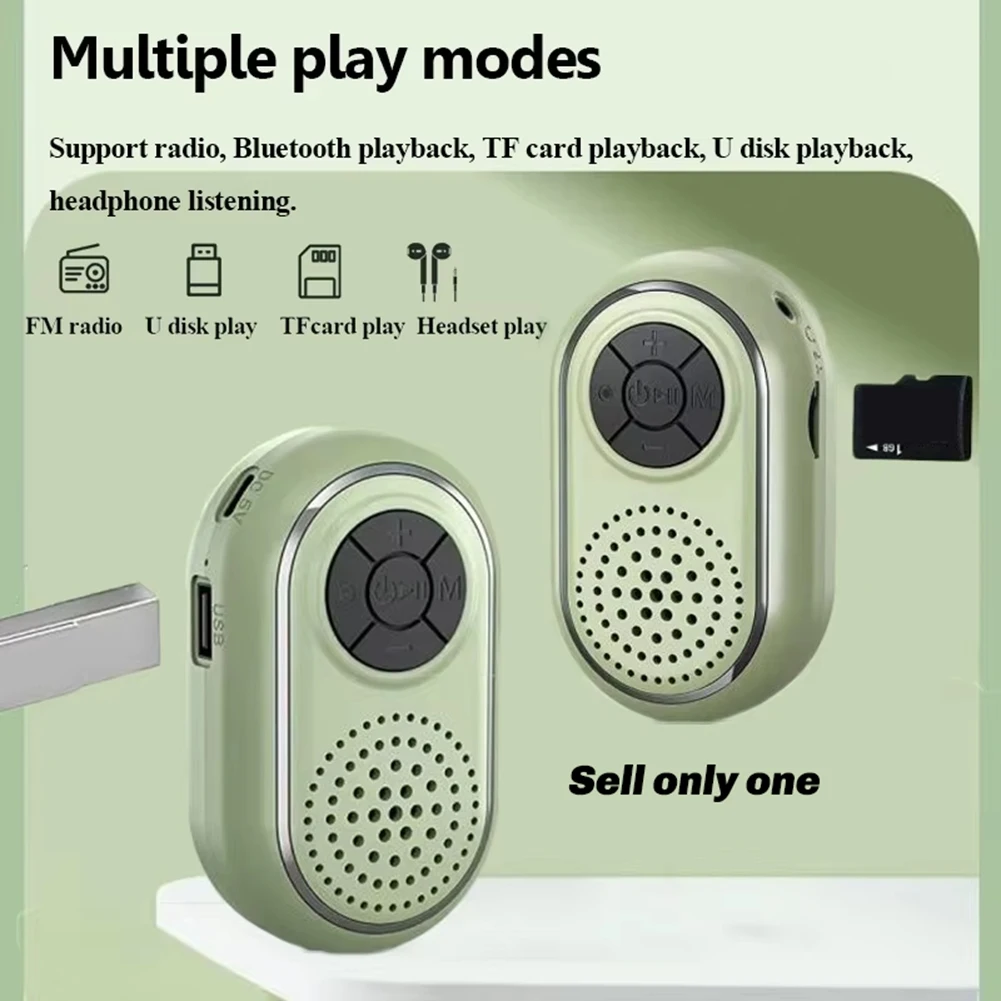 Retail! Mini Bluetooth Speaker Portable Stereo Bluetooth Soundbar Wireless MP3 Music Player Recorder Support FM Radio TF USB B