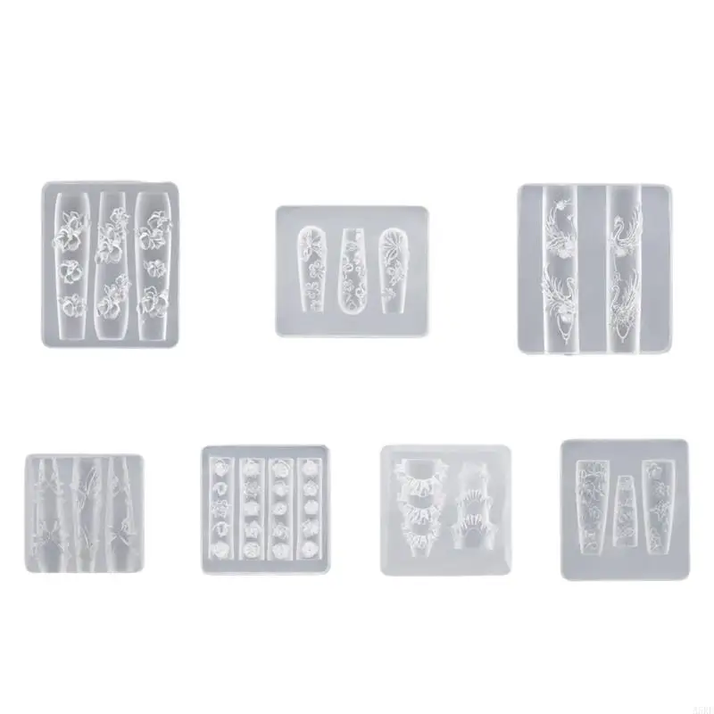 

Practical Sturdy Silicone Mould for Nail Art with Butterfly and Flower Designs Portable for Craft Enthusiasts Daily Use
