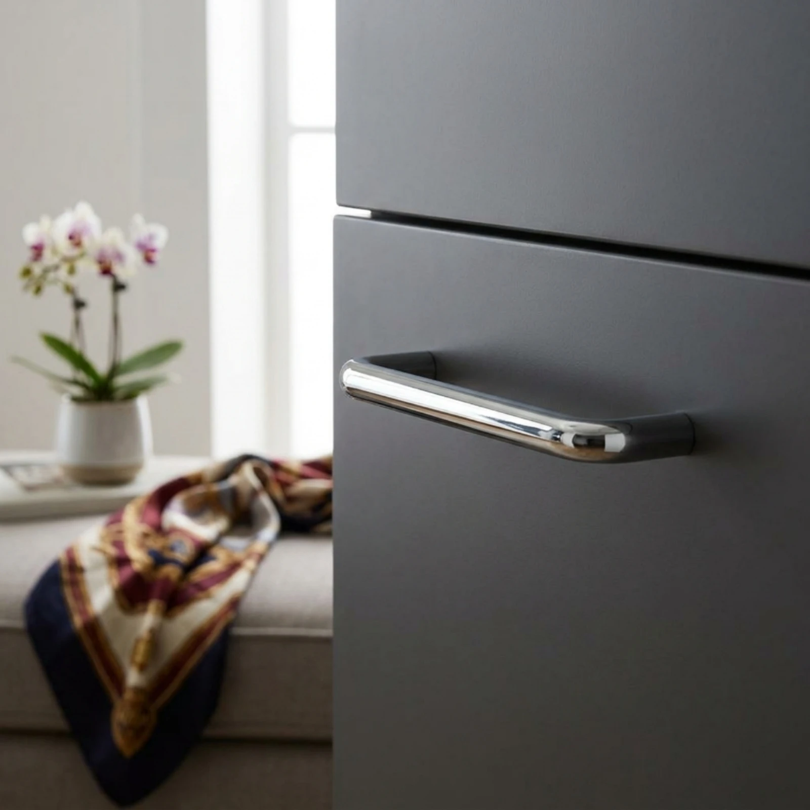 Cabinet Pull Rounded U-Shaped Handle Drawer Handle Easy to Install Cabinet Pull with Screws Sturdy for Homeowners