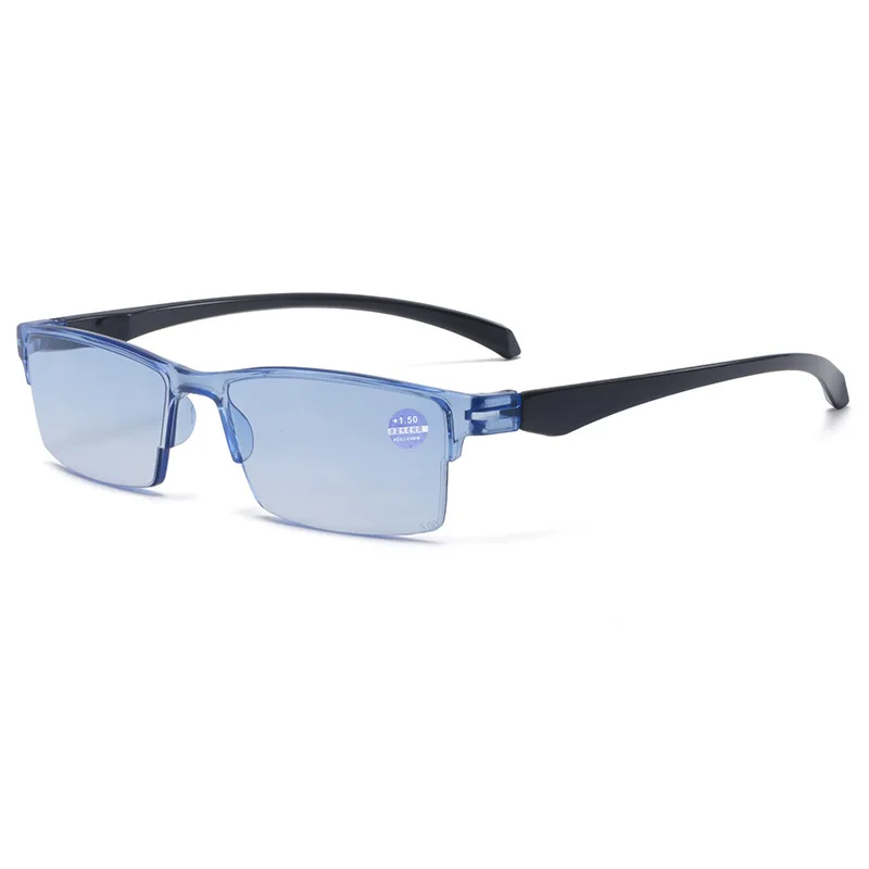 Gafas de lectura Unisex antirayos azules para hombre, gafas de lectura con Zoom automático inteligente, gafas de ordenador de media montura con enfoque automático