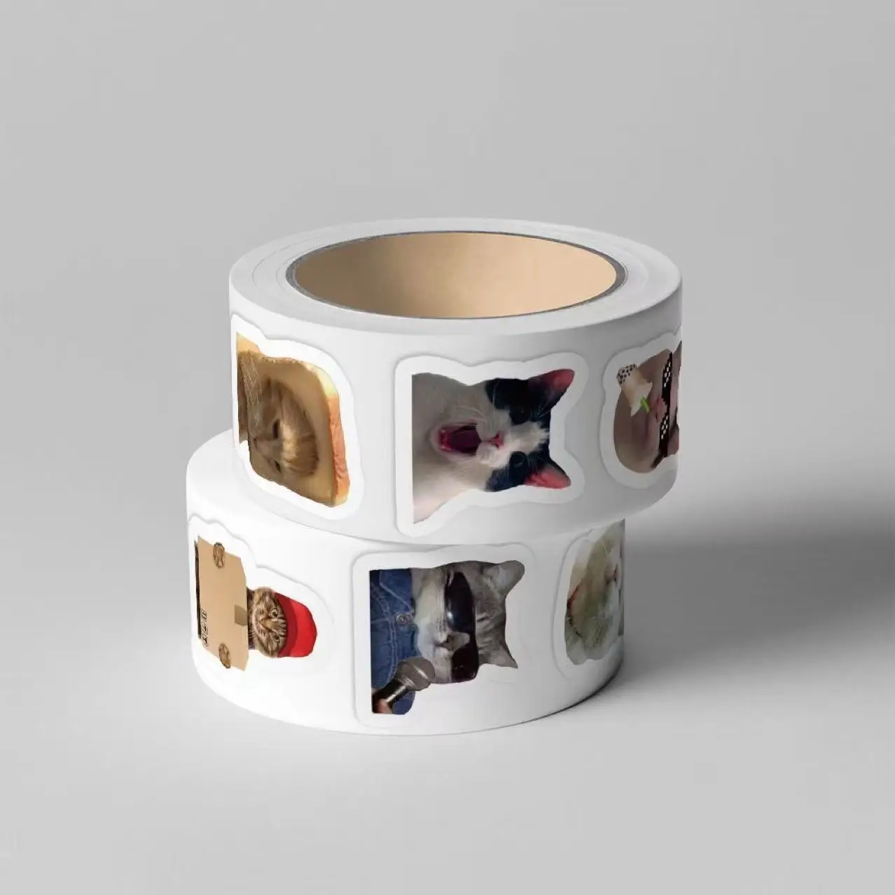 500 قطعة مقاوم للماء تتجه الفكاهة ميمي القط ملصقات 2-3 سنتيمتر Kawaii الشارات لأجهزة الكمبيوتر المحمول مجلة جراب هاتف لتقوم بها بنفسك الهدايا