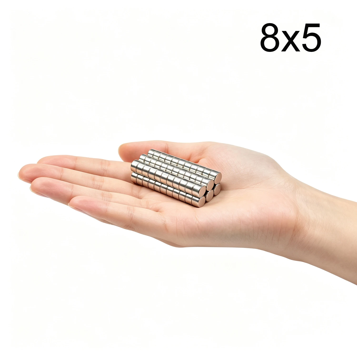 10/20/50/60Pcs Round Magnet 8x5 Magnet 8mm x 5mm Permanent Super Powerful Strong Small Magnets for Fridge, DIY, Building, Scien