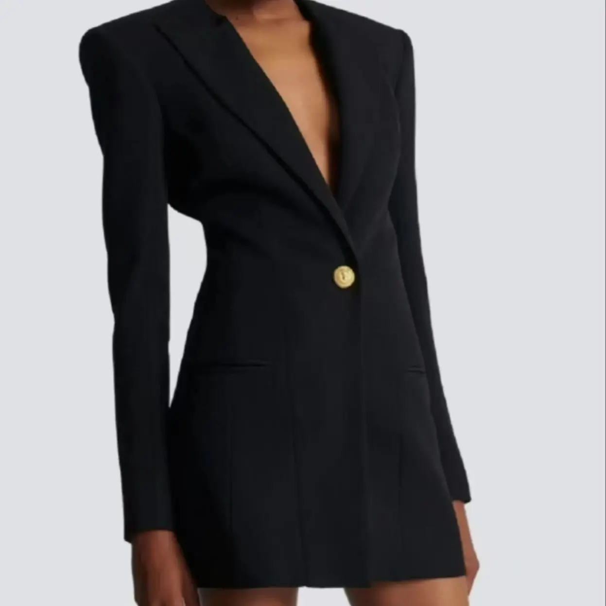 

Spring And Autumn New Fashionable High End Solid Color Long Sleeve Slimming Temperament Commuter Socialite Suit Dress Female