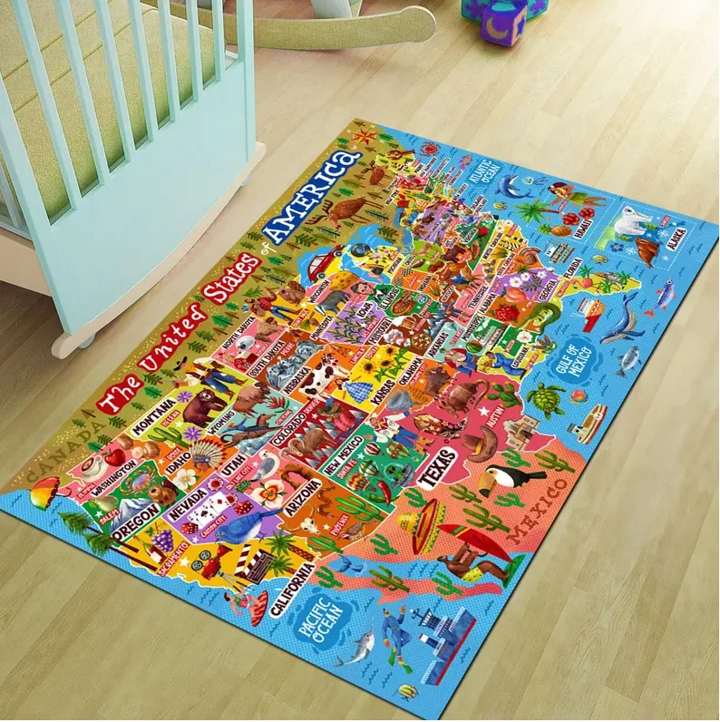 Karpet Edukasi Peta Dunia Deko - Home Bathroom Fan ulasan dan harga