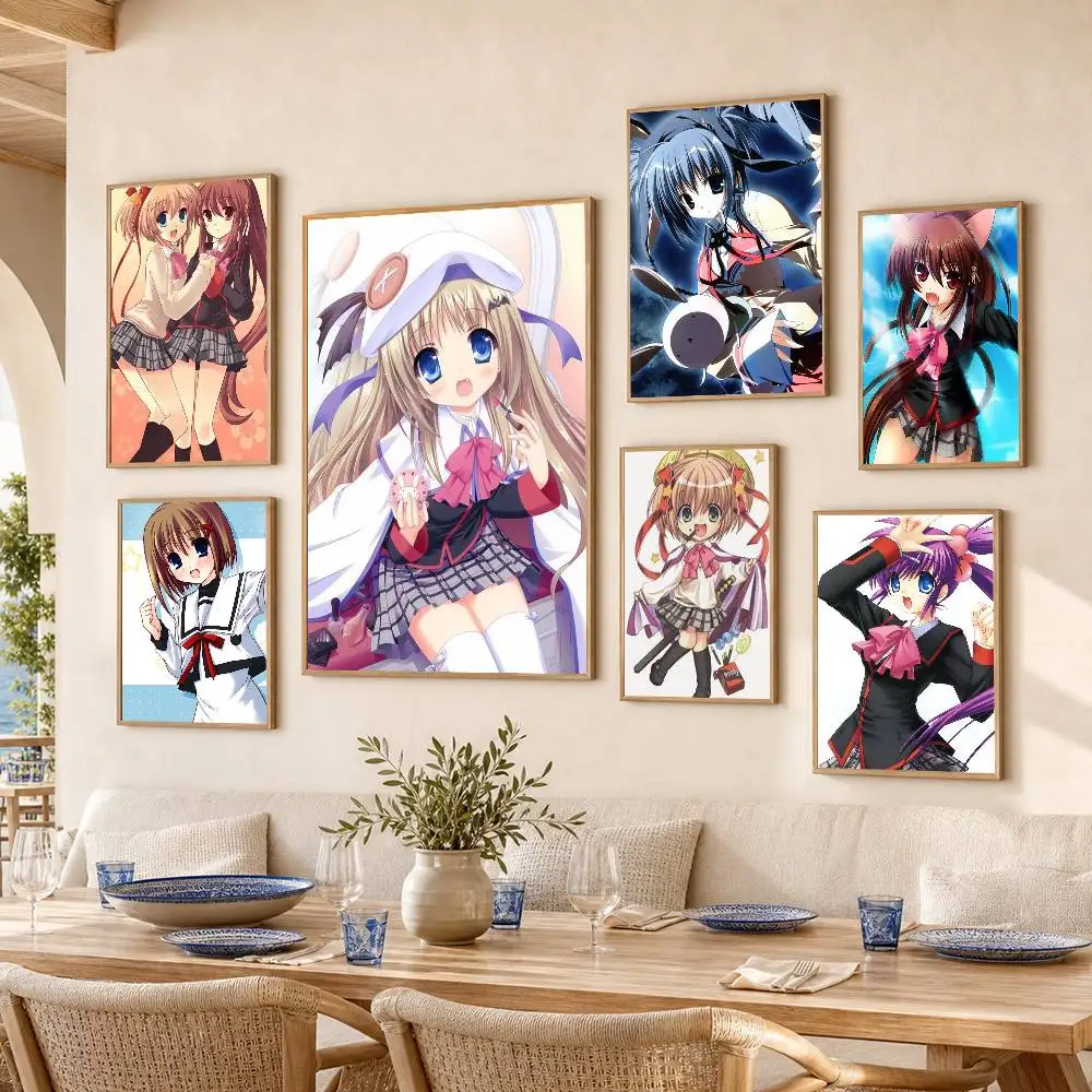 L-Little Busters  Poster Self-adhesive Art Waterproof Paper Sticker Coffee House Bar Room Wall Decor