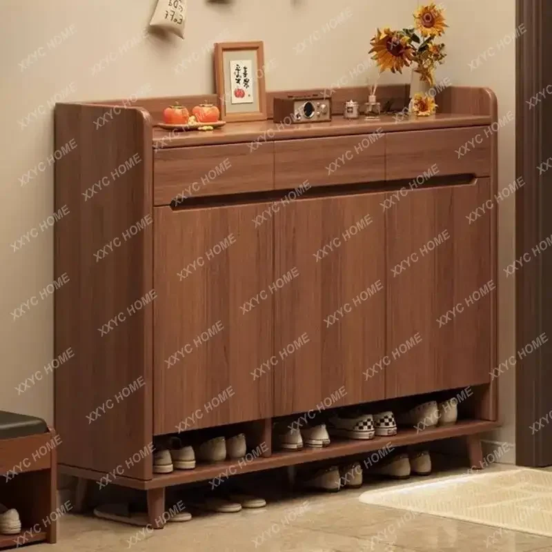 XXVintage Design Shoe Cabinet Italian Style Cheap Space Saving Shoe Cabinet Entryway Wooden Luxury Zapatera Furniture For Home