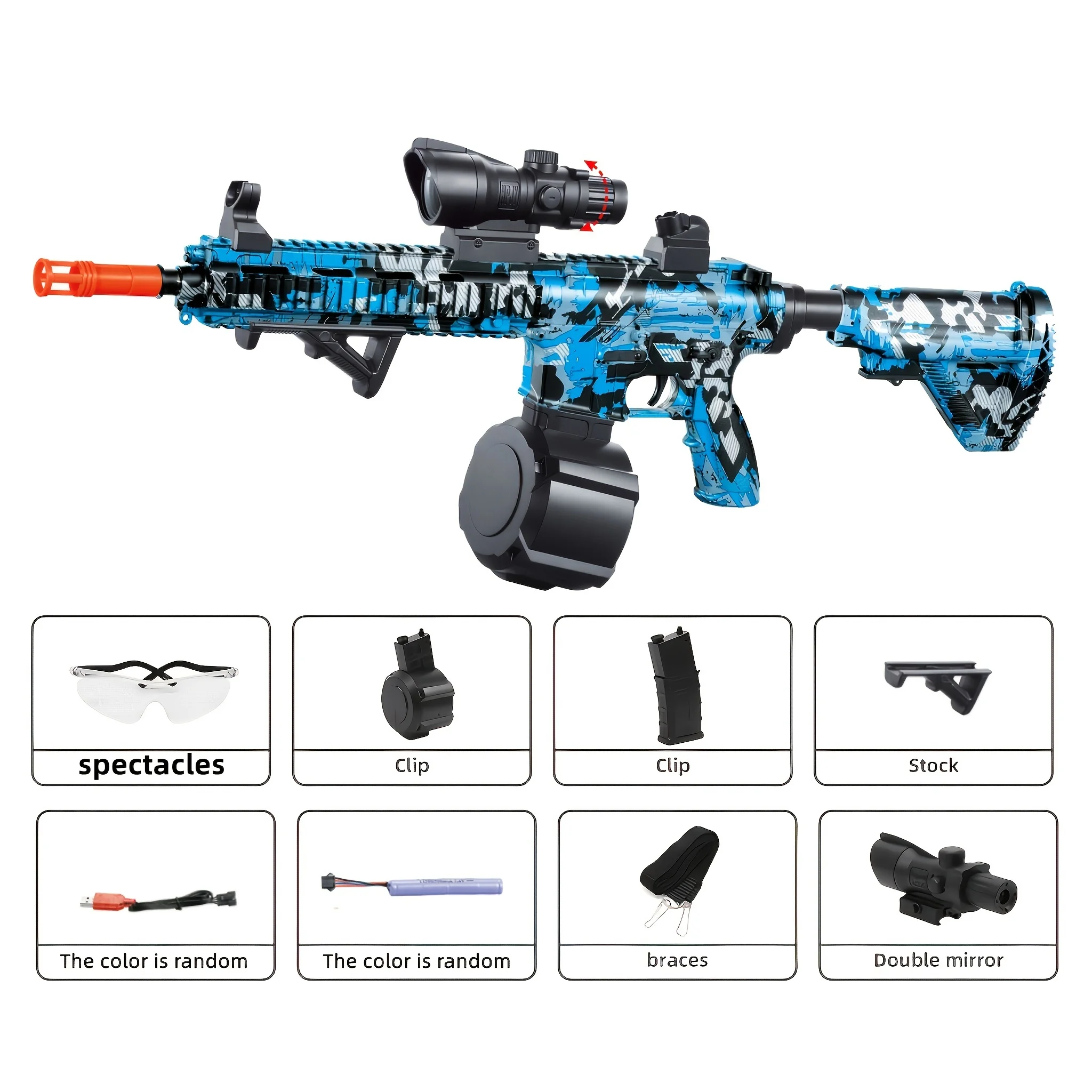 Blasterpistool, elektrische balblaster, hoge Orbeez-pistoolprestaties Cool speelgoedpistool