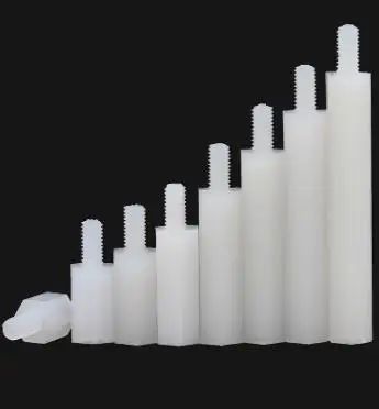 20pcs Nylon Hex Standoff Spacer Column Plastic Spacer Pillar M2 M2.5 M3 M4 for FPV Car Flight Controller FC Airframe Kit DIY