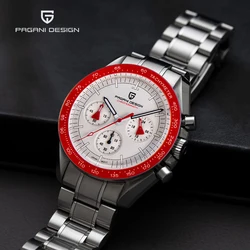 PAGANI DESIGN V5 Mens Quartz Watches Moon Luxury Chronograph Watch For Men Sapphire Waterproof Stainless Steel Reloj Hombre 2023