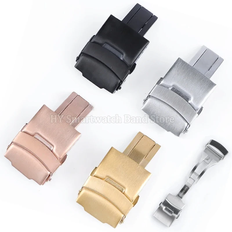 18mm 20mm 22mm 24mm Stainless Steel Buckle for Rolex for Seiko Diving Folding Buckle for Omega Watch Bands Clasp Accessories