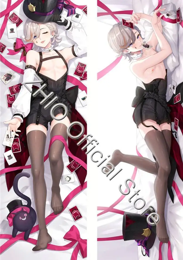 Dakimakura Waifu Genshin Impact Lyney Cosplay 2WAY Hing Body Pillow Case Anime Cushion Cover Xmas