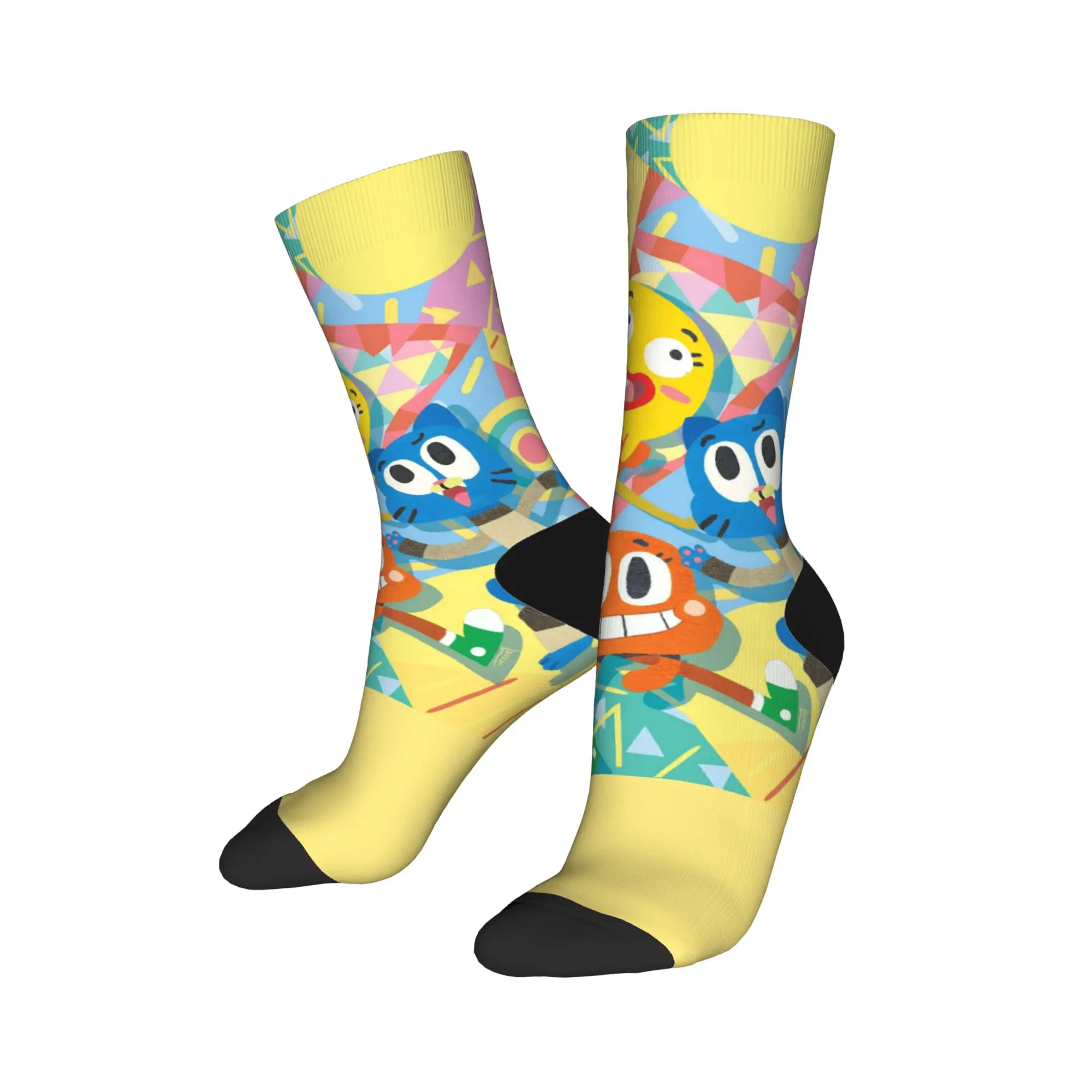 The-Amazing World G-Gumballs Stockings Men  Socks Breathable Funny Socks Autumn Climbing Anti-Slip Pattern Socks Gift Idea